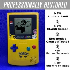 GameBoy Color Pokemon Pikachu Edition Nintendo System GLASS LENS Game Boy GBC picture