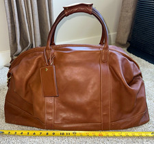 Vintage Coach x Lexus Leather Weekender Duffel Travel Bag British Tan 0502 Rare  picture
