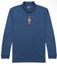 NWT Greg Norman Mens Polo Pullover Knit Long Sleeve Navy Shirt X Large XL picture