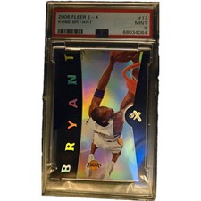Fleer 2006-07 E-X Kobe Bryant #17 Los Angeles Lakers PSA 9 Graded Card picture