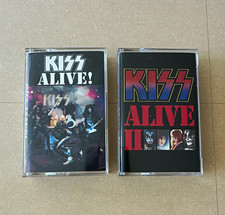 KISS Alive 1 & 2  Rare cassette tapes Rock standard jewel case picture