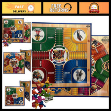 Magnetic Colombian Parques Game - 50x50cm, Foldable, Double-Sided, 4-6 Players picture