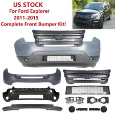 Front Bumper Grille Assembly w/ Fog Lights For 2011-2015 Ford Explorer Complete picture