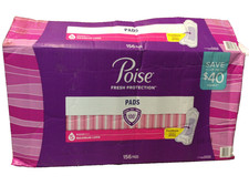 Poise Fresh Protection Pads, #5 Maximum Long, 156 Total Pads, Disheveled Packs picture