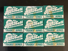 One Unopened 1987 Topps Traded Baseball Complete Set - Greg Maddux XRC picture