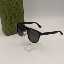 Gucci GG0010S Men’s Square Sunglasses 58mm Grey Lens Ships Today  picture