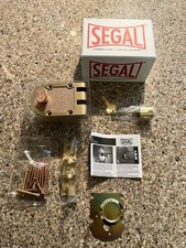 Segal Lock Model 667 Bronze Deadlock Brass Single Cylinder Flat Strike picture