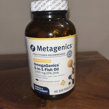 Metagenics OmegaGenics 5-in-1 Fish Oil 1000 mg EPA-DHA 60 Softgels EXP 03/28 picture