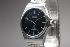 [Exc+5] Vintage Seiko Silver Wave 7121-701A Quartz Mens Watch From JAPAN picture