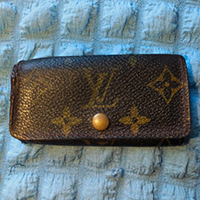 Vintage Louis Vuitton Monogram Brown Case – Gold Snap Closure picture