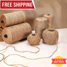 2mm Jute Twine String Cord Natural Burlap Rope Craft Gift Wrapping DIY Wedding picture