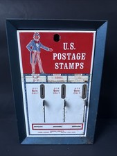 Vintage Career Builders U.S. Postage Stamp 25 Cent 3 Lever Metal Vending Machine picture