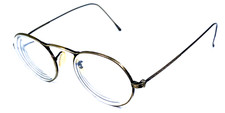 OLIVER PEOPLES M4-AG Japan Rare Vintage Antique Gold Eyeglasses Frame 46-20-140 picture