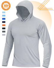 Men's UPF 50+ Sun Protection Hoodie Shirts Long Sleeve Fishing Shirts Outdoor picture