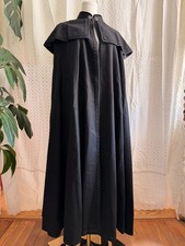 Vintage Casa Seseña Black Classic Cape. Made in Spain. picture