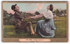Vintage 1909 The Army 'Target Practice' Military Postcard by L.R. Conwell picture