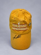Vintage Lee Elder Signed Tour Championship Golf Hat Youth Yellow PGA Cap picture