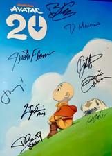 CAST SIGNED AVATAR - LAST AIRBENDER Poster 2025 Exclusive Comic Con REPRINT 8x10 picture