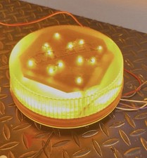 Whelen L32 Low Profile Beacon – Super LED – Amber – L360 Series – Flat Mount picture