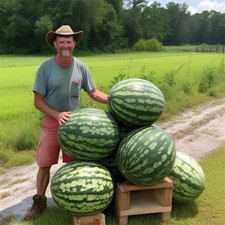 🍉20 FLORIDA GIANT WATERMELON SEEDS | HEIRLOOM NON-GMO | HUGE |  picture
