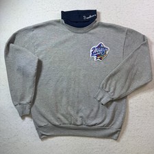 Vintage 1999 New York Yankees Majestic Turtleneck World Series Sweatshirt Medium picture