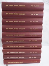  United States Specialist Consecutive 1999-2008 Lot of 10 Bound Volumes picture