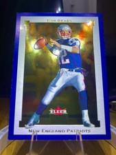 02 FLEER TOM BRADY 🏈🐐GOLD FOIL BRADY 2nd Year Premium🔥GRADE IT💎 picture